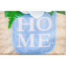 Magnolia Mason Jar Garden Burlap Flag