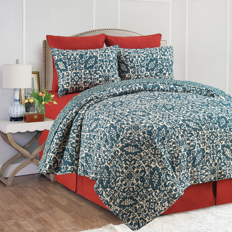 Madison Adriatic King Quilt Set