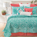 Madison Aqua King Quilt Set