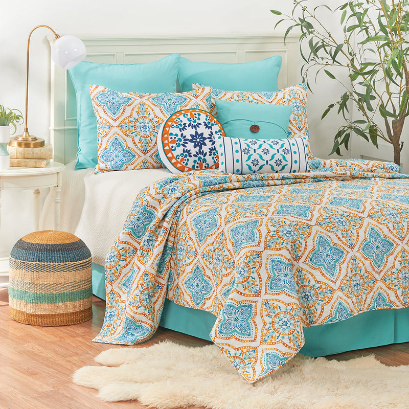 Terrace Medallion Twin Quilt Set
