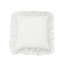 Ruffled Euro Sham White