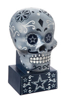 Dallas Cowboys, Sugar Skull Statue, Silver