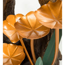 Realistic Indoor/Outdoor Woodland Stump Fountain with Metal Lily Pads,84g3428