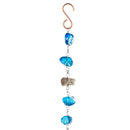 71"H Blue Glass Rain Chain,84g3764