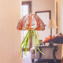 Art Glass Air Plant Décor, Red