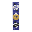 46" Double Sided Leaner, Baltimore Ravens, Christmas