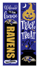 46" Double Sided Leaner, Baltimore Ravens, Halloween