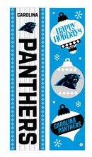 Carolina Panthers 46" Double Sided Leaner, Christmas