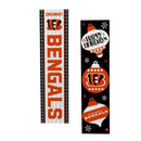 Cincinnati Bengals 46" Double Sided Leaner, Christmas