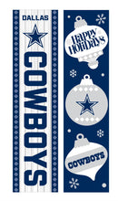 Dallas Cowboys 46" Double Sided Leaner, Christmas