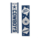 Dallas Cowboys 46" Double Sided Leaner, Christmas