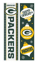 Green Bay Packers 46" Double Sided Leaner, Christmas