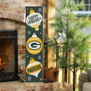 Green Bay Packers 46" Double Sided Leaner, Christmas