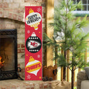 46" Double Sided Leaner, Kansas City Chiefs, Christmas