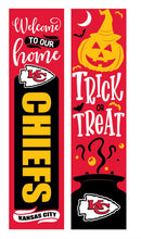 46" Double Sided Leaner, Kansas City Chiefs, Halloween