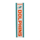 46" Double Sided Leaner, Miami Dolphins, Christmas