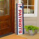 46" Double Sided Leaner, New England Patriots, Christmas