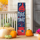 46" Double Sided Leaner, New England Patriots, Halloween