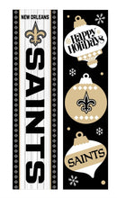46" Double Sided Leaner, New Orleans Saints, Christmas