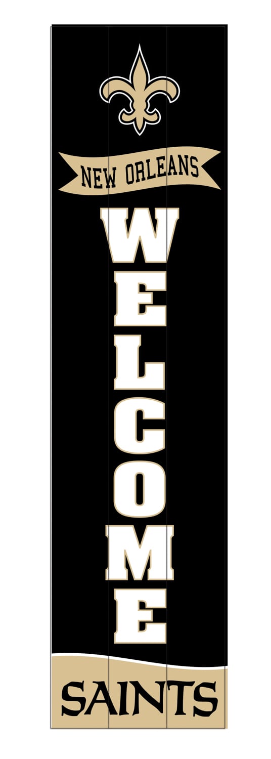 New Orleans Saints Large Single Sided Leaner, 46"