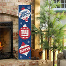 46" Double Sided Leaner, New York Giants, Christmas