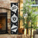 46" Double Sided Leaner, Las Vegas Raiders, Christmas