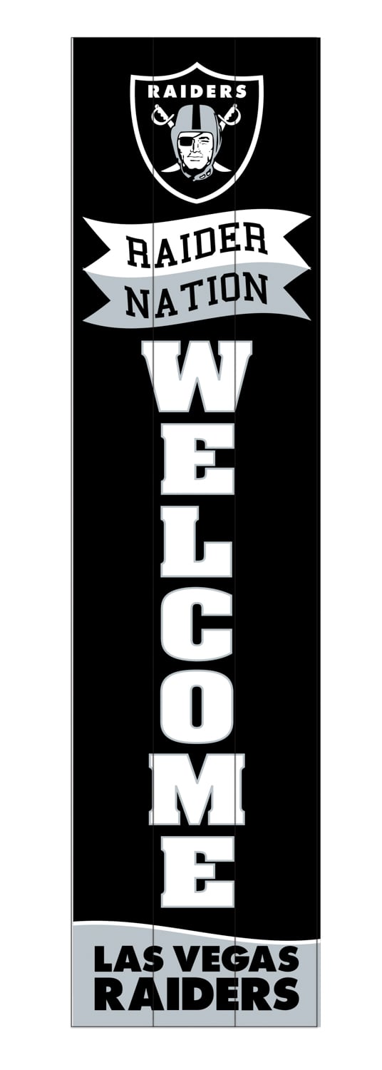 Las Vegas Raiders Large Single Sided Leaner, 46"