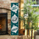 46" Double Sided Leaner, Philadelphia Eagles, Christmas
