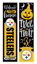46" Double Sided Leaner, Pittsburgh Steelers, Halloween