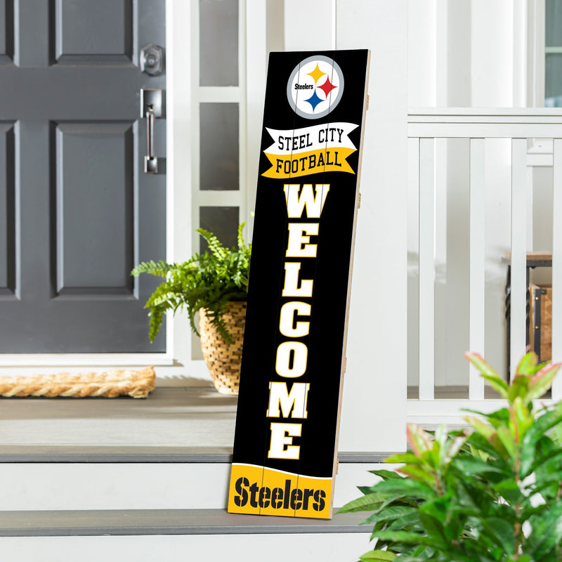 Pittsburgh Steelers Large Single Sided Leaner, 46"
