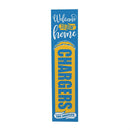 46" Double Sided Leaner, Los Angeles Chargers, Halloween