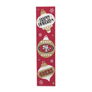 46" Double Sided Leaner, San Francisco 49ers, Christmas