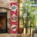 46" Double Sided Leaner, San Francisco 49ers, Christmas