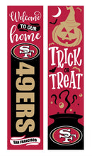 46" Double Sided Leaner, San Francisco 49ers, Halloween