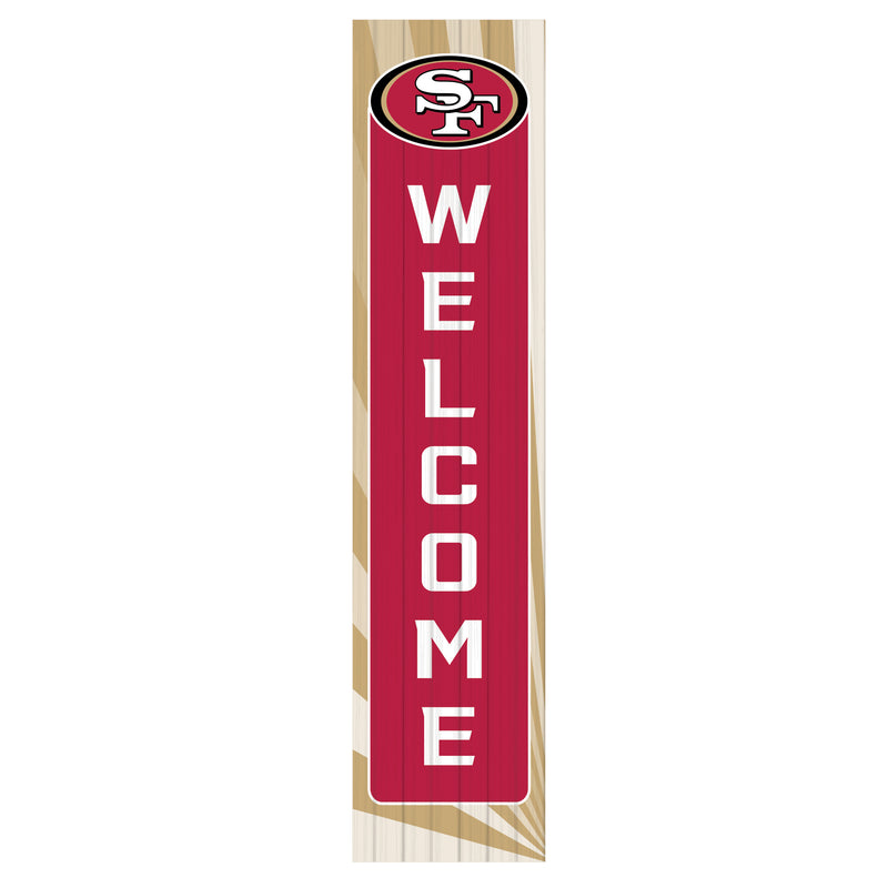 San Francisco 49ers Summer Seasonal Single Sided Large Leaner, 46"
