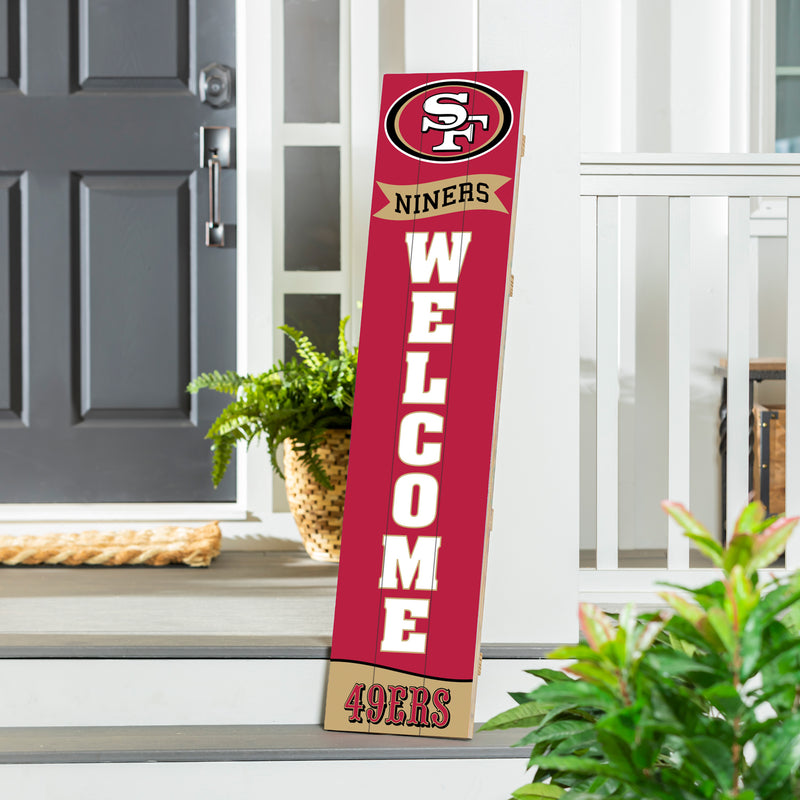 San Francisco 49ers Large Single Sided Leaner, 46"
