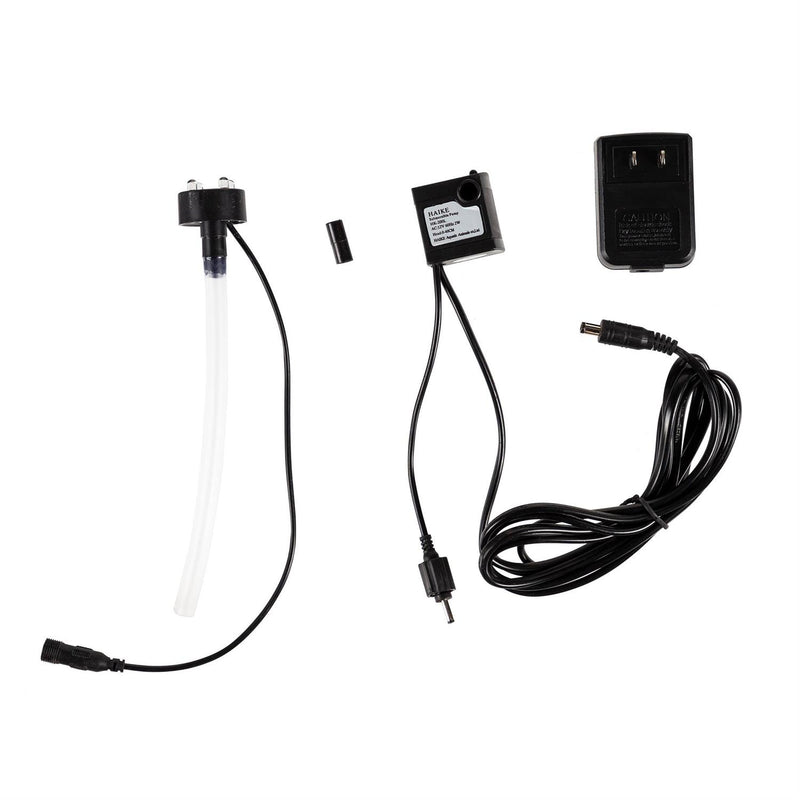 Ridged Globe Fountain with Planter Shelf