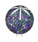 10" Mosaic Glass Gazing Ball, Dragonfly