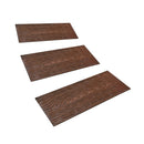 Recycled Rubber wood look Plank , Set of 3