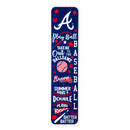 Atlanta Braves, Spring Seasonal Leaner, 46" Double Sided