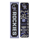 Colorado Rockies, Spring Seasonal Leaner, 46" Double Sided