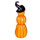 Tiered Jack O' Lantern Pumpkins with Witch Hat LED Statuary