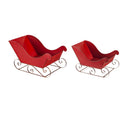 Statement Sleigh Outdoor Decor, Nested Set of 2