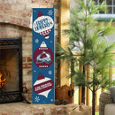 Colorado Avalanche 46" Double Sided Leaner, Christmas