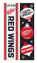 Detroit Red Wings 46" Double Sided Leaner, Christmas
