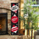Detroit Red Wings 46" Double Sided Leaner, Christmas