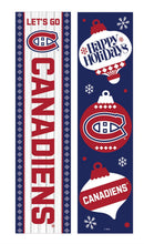 Montreal Canadiens 46" Double Sided Leaner, Christmas