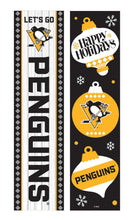 46" Double Sided Leaner, Pittsburgh Penguins, Christmas