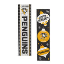 46" Double Sided Leaner, Pittsburgh Penguins, Christmas