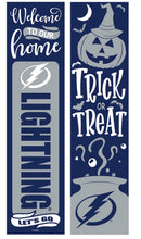46" Double Sided Leaner, Tampa Bay Lightning, Halloween